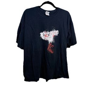 Gildan SICK PUPPIES Band Short Sleeve Black Shirt XL Vintage